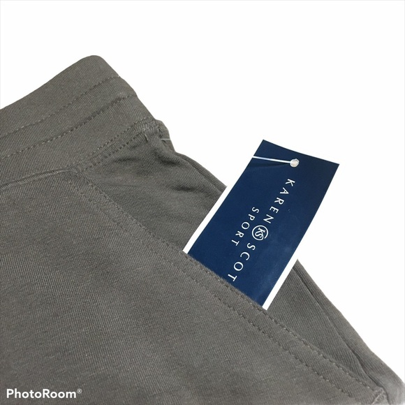 Karen Scott Brown Olive Pull On High Rise Cotton Pocket Shorts Medium M - Picture 6 of 7